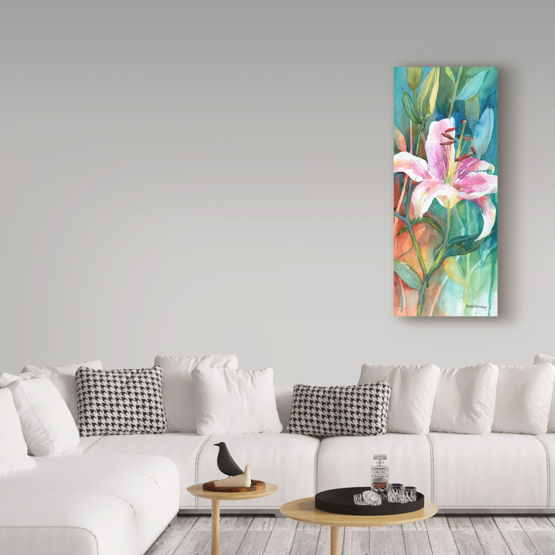 «Gaze Into The Light» par Mattox, reproduction d'aquarelle sur toile tendue, H 24 po x l 10 po x P 2 po