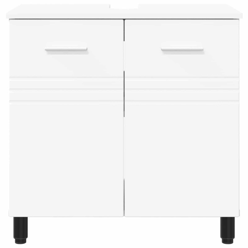 60cm Bathroom Vanity Base Only, White