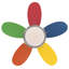 Ventilateur de plafond à DEL standard à 5 pales de 30 po avec chaîne de traction et ensemble d'éclairage inclus-1547648568