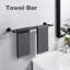Double barre à serviettes en acier inoxydable SUS 304, porte-serviettes mural pour salle de bain-104901287-104901286
