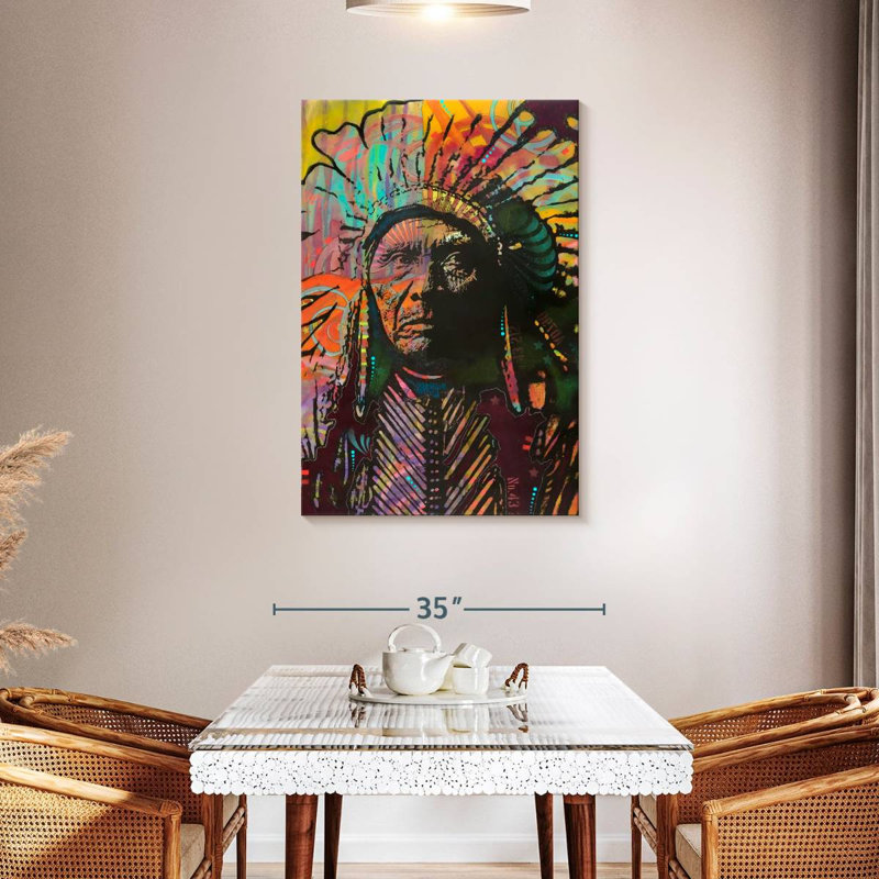 Amérindien Leisha I, H 45 po x l 30 po