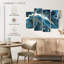 "Abstract Abstract Blue Marble", ensemble de 4 pièces sur toile par Blair A Set-93059918