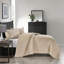 Ensemble de courtepointe en velours taupe Pointehaven-117339461-117339463