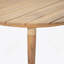 Table basse d'extérieur ronde en bois d'acacia, finition bois naturel