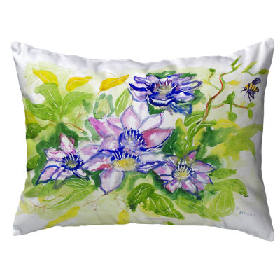  Clematis Indoor/Outdoor Lumbar Pillow