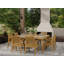 Outdoor 9 - Piece Teak Dining Set