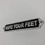 Please Wipe Your Feet Metal Wall Sign | Humorous Decorative Hand Finished Plaque for Entryway, Hallway, Home, or Office