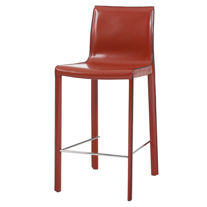 Willesden Upholstered Counter Stool, Cordovan, Counter Stool (26" Seat Height)