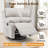 Recliner Chair,Manual Recliner, 360 Swivel Recliners For Small Spaces ,Rocker Recliner With Side Pockets-314847890