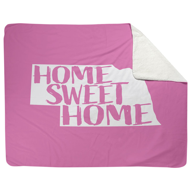 Jeté en polaires pour nebraska home, l 52,5 po x L 62,5 po, Rose