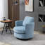 Fauteuil demi-tonneau pivotant avec revêtement Zarren-725816017