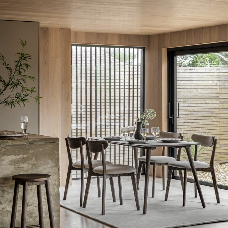 Stella Dining Table, Dark Wood