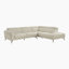 Canapé modulaire moderne et contemporain 111,5 po Dann - Canapé modulaire réversible en cuir avec rangement peu encombrant, méridienne confortable et conception flexible-713463830-729695456