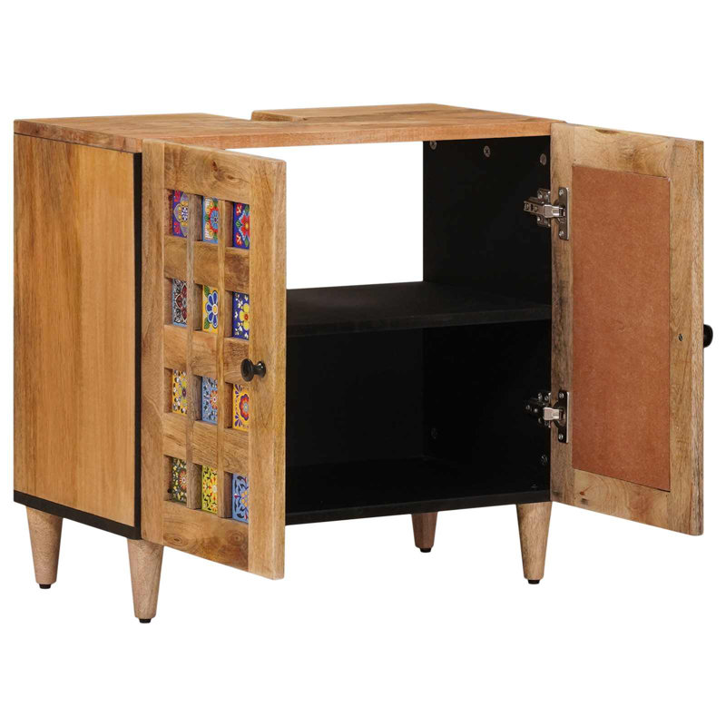 Solid Wood Freestanding Under Sink Cabinet