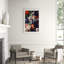 Oversized Floral' Framed Print on Glass