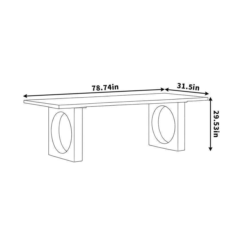 Lekishia, 29.53"H x 78.74"L x 31.5"W