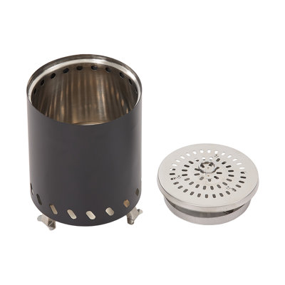 Round Stainless Steel Charcoal Fire Pit