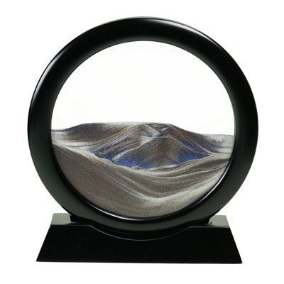 Crystal and Glass Hourglass Decorative Object