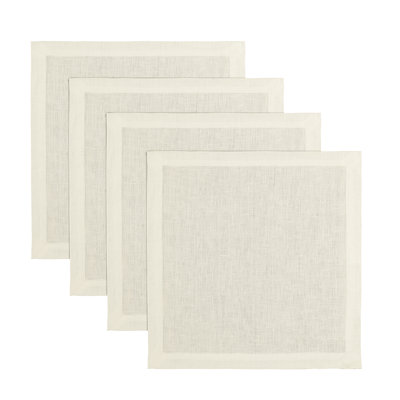100% Pure Linen Square Placemats - Fete