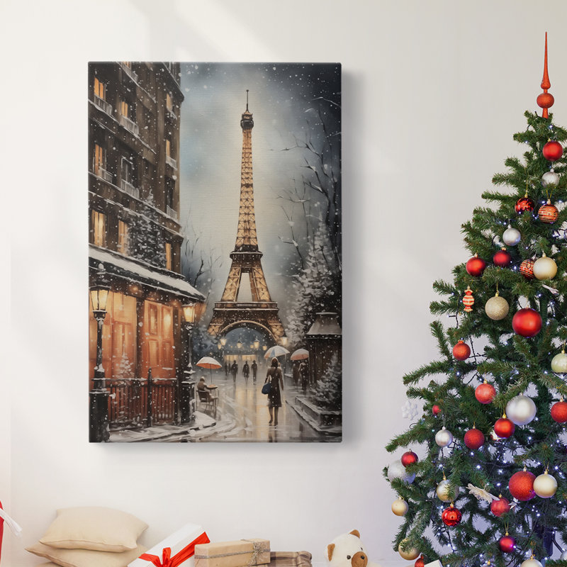 Art des Fêtes de Noël - Toile tendue avec châssis DLXVI, H 60 po x l 40 po