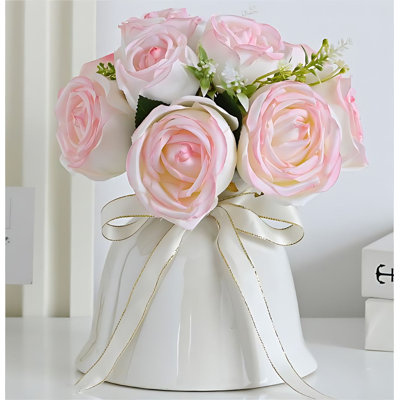 Bouquet de roses dans un vase