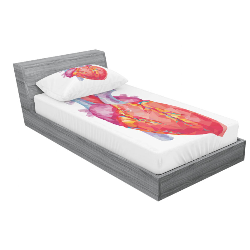 Microfiber Sheet Set, Twin Sheet Set with Fitted Sheet and 1 Pillowcase