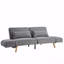 Futon canapé-lit avec accoudoirs réglables, réglable-664409894