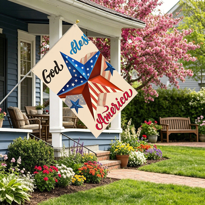 Drapeau décoratif God Godess America