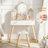 Kids Butterfly 2-pc Makeup Vanity Table & Stool-652791130