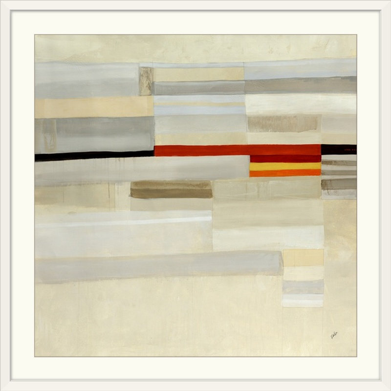 'bop Horizontal En Peignant L'impression Clayton Rabo, 16" H x 16" L x 1.5" D, Toile