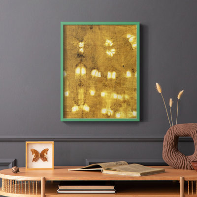 «Turmeric Sunrise I», reproduction encadrée - bois massif