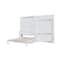 Grand lit escamotable mural avec placard, blanc-1870458308