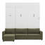 Lit escamotable mural avec canapé et tablettes Murphy-1051640013