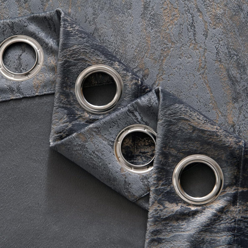 Velvet Blackout Curtain Panel Pair