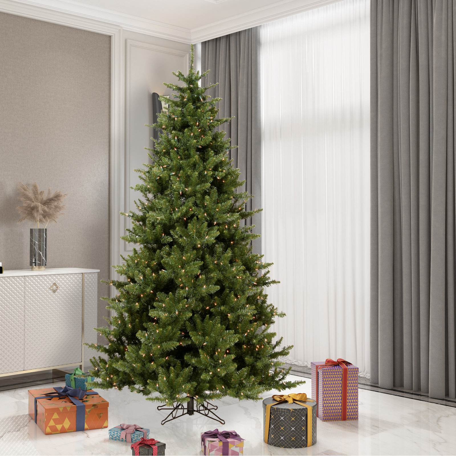 Peabody 14' Fir Christmas Tree, 6.5', Unlit