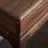 Simple Solid Black Walnut Flip-Top Mirror Vanity.