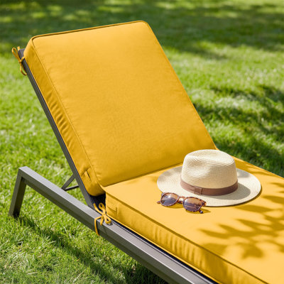 Coussins de chaise longue d'extérieur 4 po l 26 po x L 80 po (ensemble de 4)