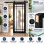 Porte de grange robuste en verre trempé dépoli Planum 2112 Noir mat, rail noir de 2 m (6,6 pi), quincaillerie robuste, portes intérieures modernes à panneaux pleins - 76 cm x 203 cm (30 po x 80 po) - Rail noir-110275399-110275397