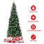 Arbre de Noël artificiel 5 pi / 6 pi / 7,5 pi avec pommes de pin-842166386
