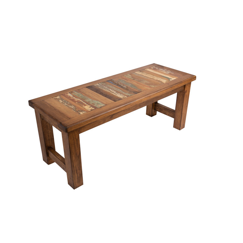 Banc Alysa, H 19 po x l 72 po x P 18 po, Ton de bois naturel