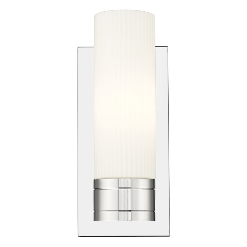 Ballston - Cofield - 1 Light 5" Sconce with 8"H Shade, Polished Chrome, Seedy