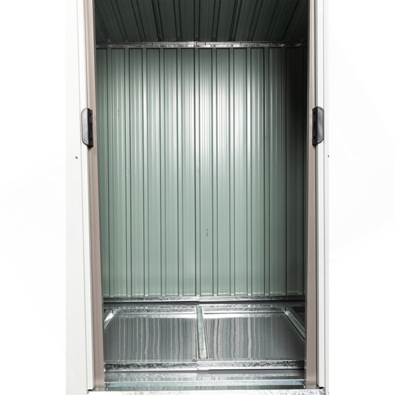 Spacious Outdoor Storage Shed With Apex Roof For Versatile Storage Needs, Gray, 72.44" H x 42.91" W x 70.87" D