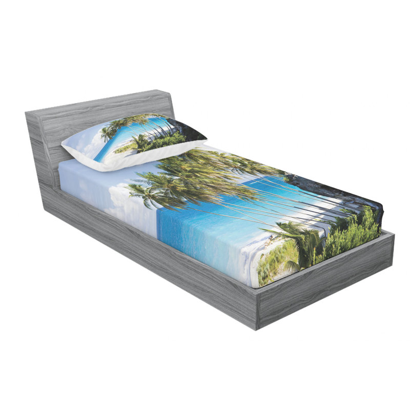 Microfiber Sheet Set, Twin Sheet Set with Fitted Sheet