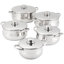 Stellar 1000, 5 Piece Stainless Steel Casserole Set, 16/18/20/22/24cm casseroles