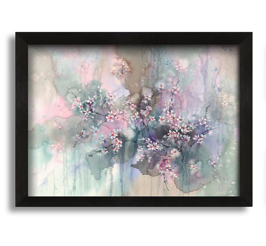 Gerahmtes Leinwandbild Abstract Flower Paradise