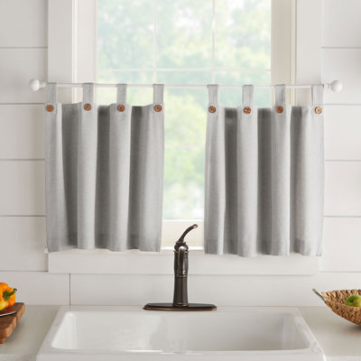 Irmlinde Cotton Tailored Kitchen Curtain