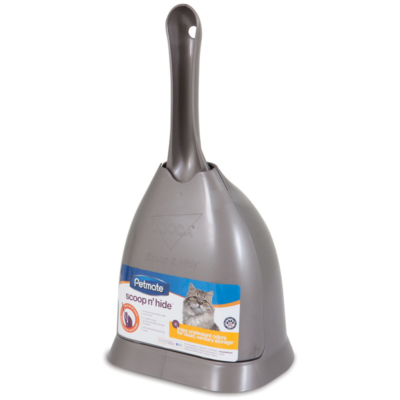 Pelle à litière Petmate Scoop 'N' Hide, Nickel brossé