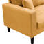 Canapé 74 po à haute résilience de 74 po, coussin en éponge confortable, cadre en bois pour la décoration intérieure - salon orange, bureau moderne, base, chambre à coucher, appartement 74-1739369479