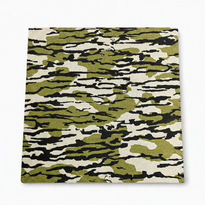 Ensemble de tuiles de tapis à motif de camouflage Tread Haven Duck - 18 po x 18 po (20 pièces / 45 pieds carrés)