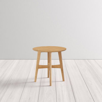 Gambino 23'' H Round Wood End Table